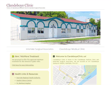 Tablet Screenshot of clandeboyeclinic.ca